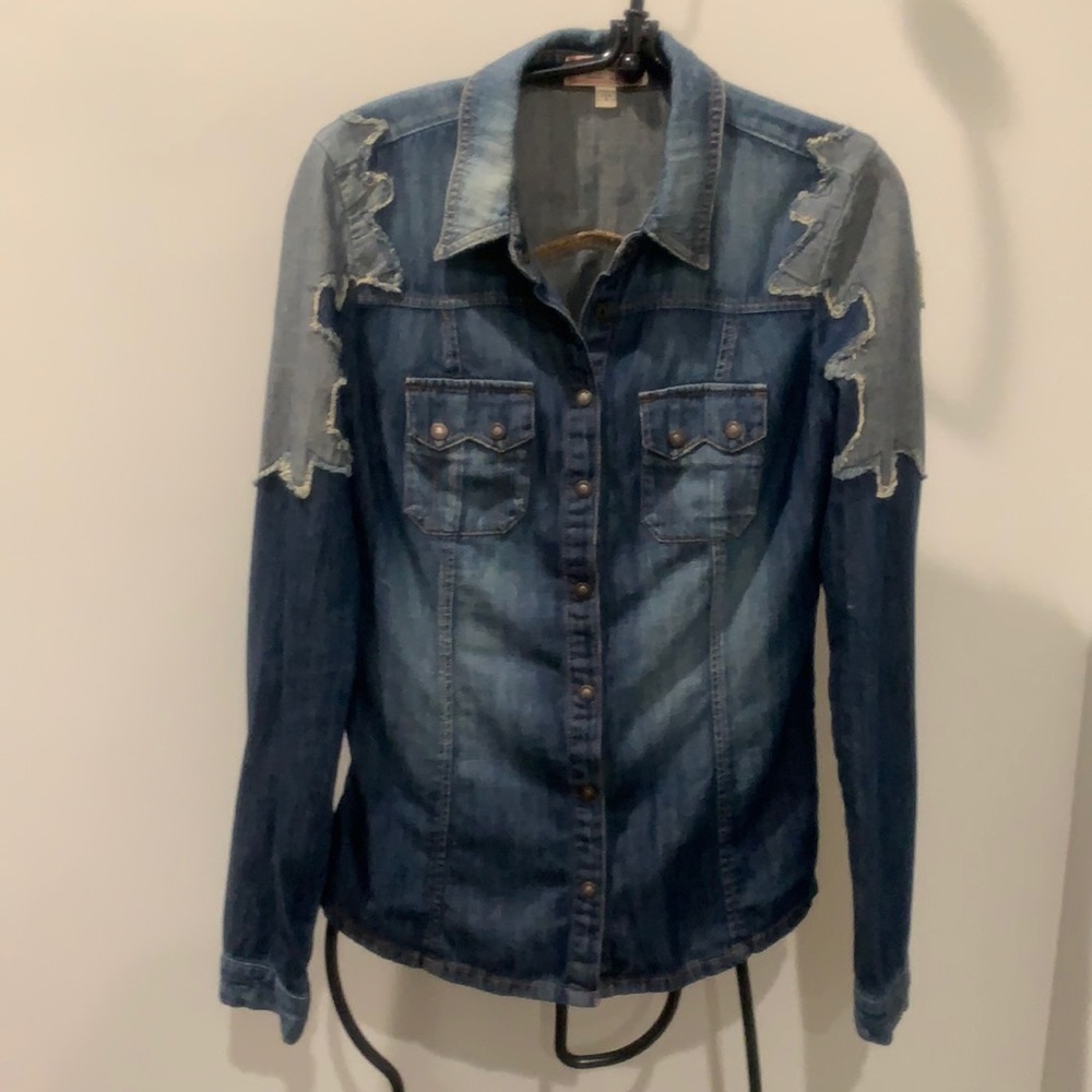 GUESS JEANS JEAN button down SHIRT size small